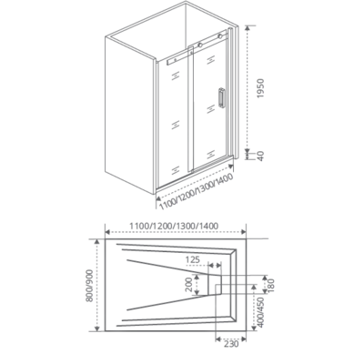   GOOD DOOR Galaxy WTW-110-C-CH (,  4)