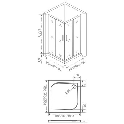   GOOD DOOR INFINITY CR -90-C-CH (,  5)