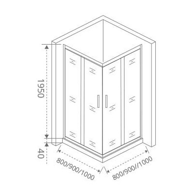   GOOD DOOR ANTARES CR-100-W-CH (,  4)