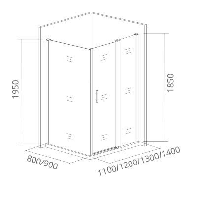   GOOD DOOR ANTARES SP-80-W-CH (,  2)