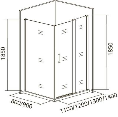   GOOD DOOR INFINITY SP-100-G-CH (,  3)