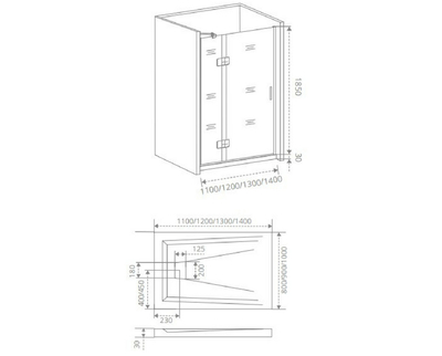   GOOD DOOR SATURN WTW-110-C-CH-L () (,  2)