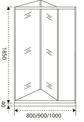   GOOD DOOR INFINITY SD-80-C-CH (,  4)