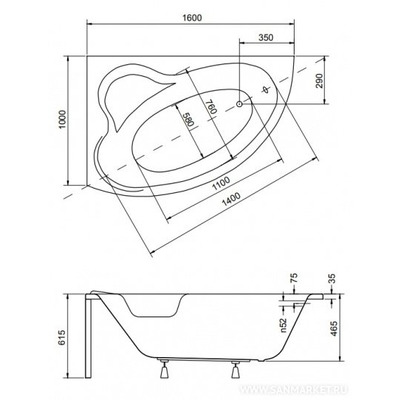  BESCO ADA 160x100 L (,  3)