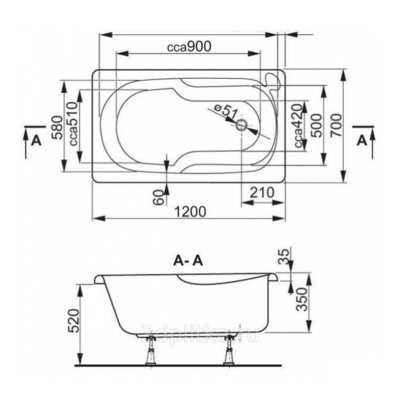  VAGNERPLAST NIKE 120x70 BIANCO (,  1)