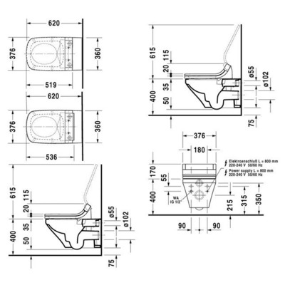 - DURAVIT DuraStyle 254259-WG (,  1)