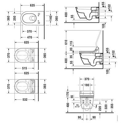 - DURAVIT Darling New 254459-WG (,  1)