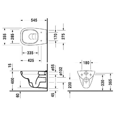  DURAVIT D-Code 253509 ( , ) (,  1)