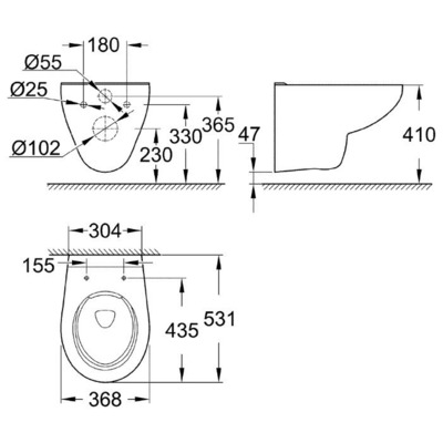  Grohe Bau Ceramic NW0005 (,  1)