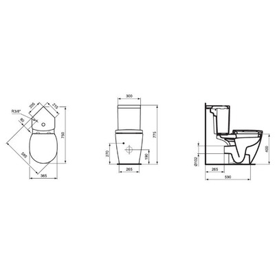  Ideal STANDARD Connect Arc E803601+E120201 ( ) (,  1)