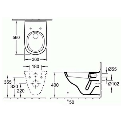  Villeroy &amp; Boch O.novo 5660H101 (,  1)