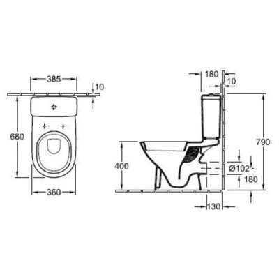  Villeroy &amp; Boch O.novo 566110R1 (,  1)