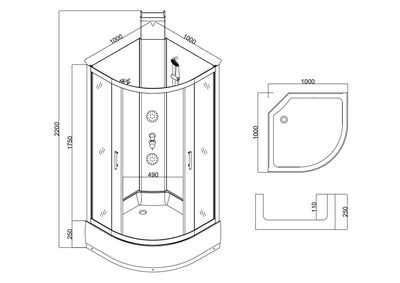     Taliente TA-100CB 100*100*220 (,  8)